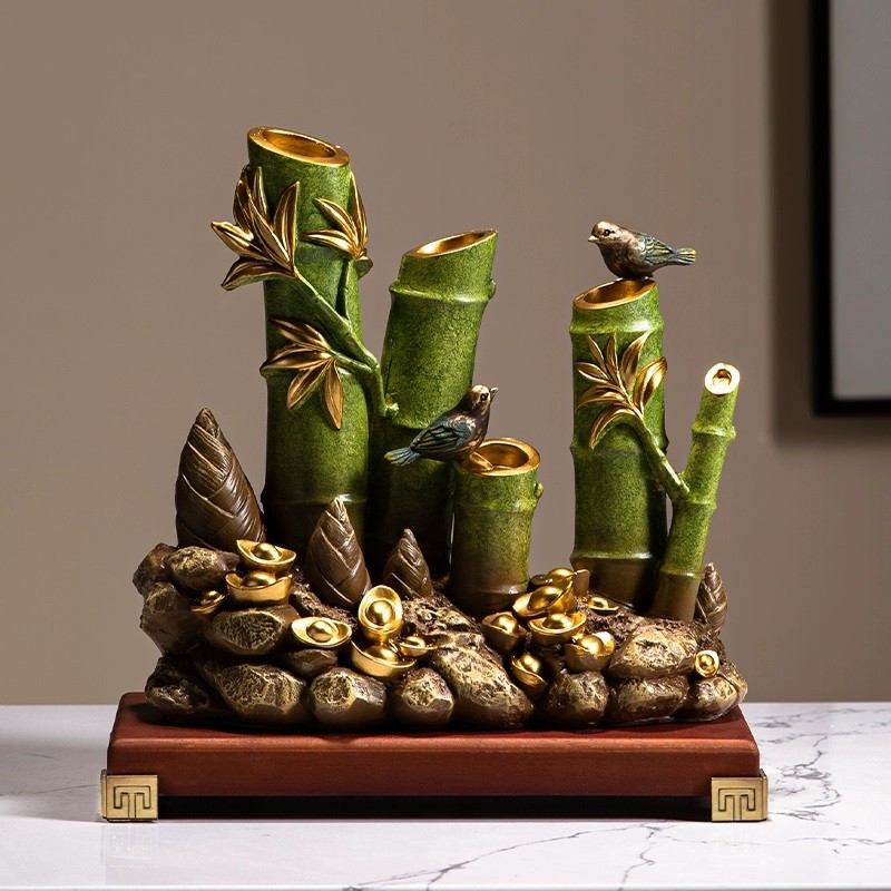 High rise bamboo ornaments attract wealt