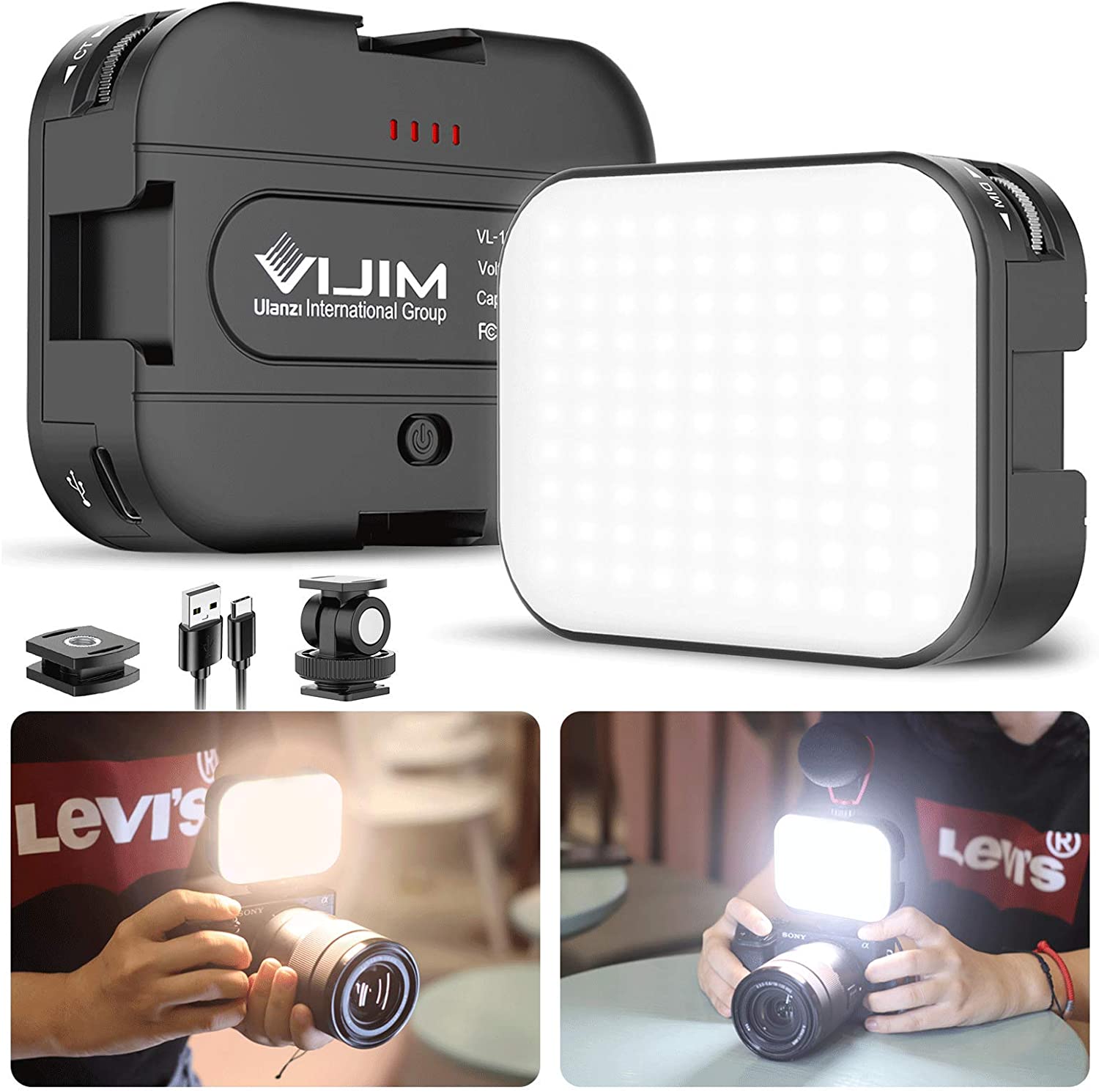 VIJIM VL100C Bi-Color LED Video Light on